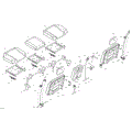 BODY - SEAT - REAR SECTION - 2025 CAN AM DEFENDER MAX HD10 XT - STEALTH BLACK - 64" WIDTH