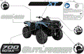 BODY - FEATURE DECALS - 2025 CAN AM OUTLANDER 700 4X4 XT - SCANDI BLUE - (2)