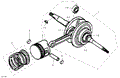 CRANKSHAFT AND PISTONS - 2021 CAN AM DS 70
