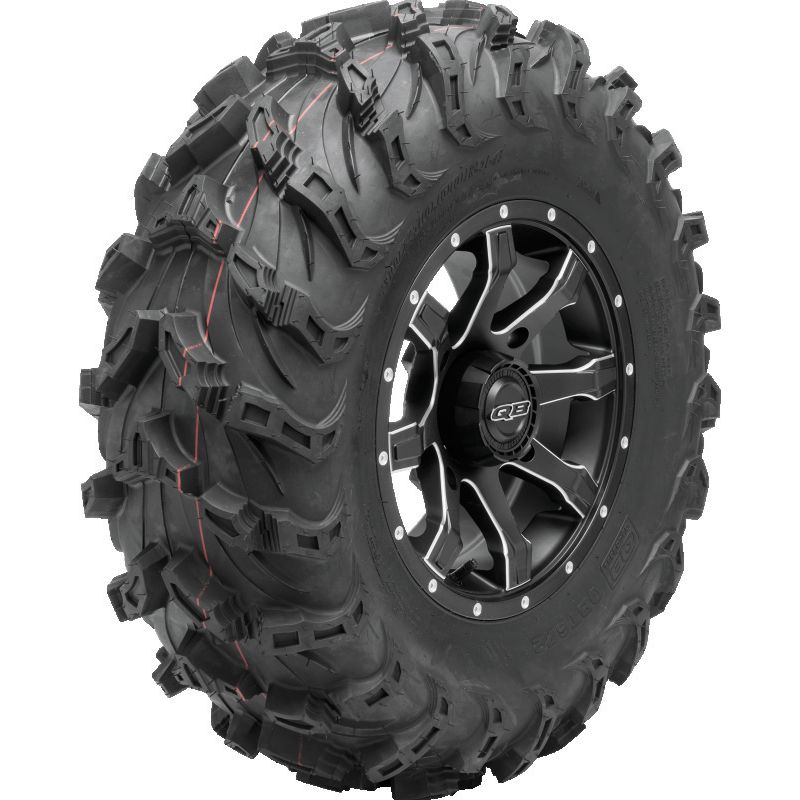 QuadBoss QBT672 Radial Mud Tire - 26x12R12 8-Ply for Powersports Vehicles
