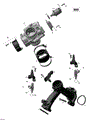 AIR INTAKE MANIFOLD AND THROTTLE BODY _18R1505 - 2015 CAN AM OUTLANDER 800R EFI