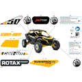 BODY - DECALS - 2024 CAN AM MAVERICK R X RS - NEO YELLOW - 77" WIDTH