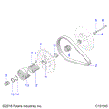 DRIVE TRAIN: SECONDARY CLUTCH - 2021 POLARIS SPORTSMAN TOURING 570