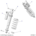 2.0 Piggyback Reservior Shock F by Polaris