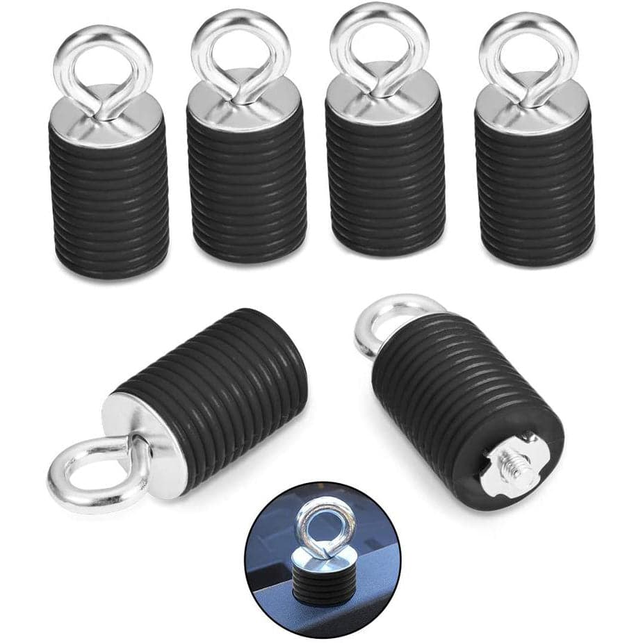 2" Tie Down Anchors (6PCS/ Set) for Polaris Ranger/ General by Kemimoto FTVTA002BK Tie Down Mount FTVTA002BK Kemimoto