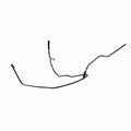A black metal Fuel Line Assembly by Polaris with bends and connectors, isolated on a white background—perfect for those seeking quality OEM automotive parts.