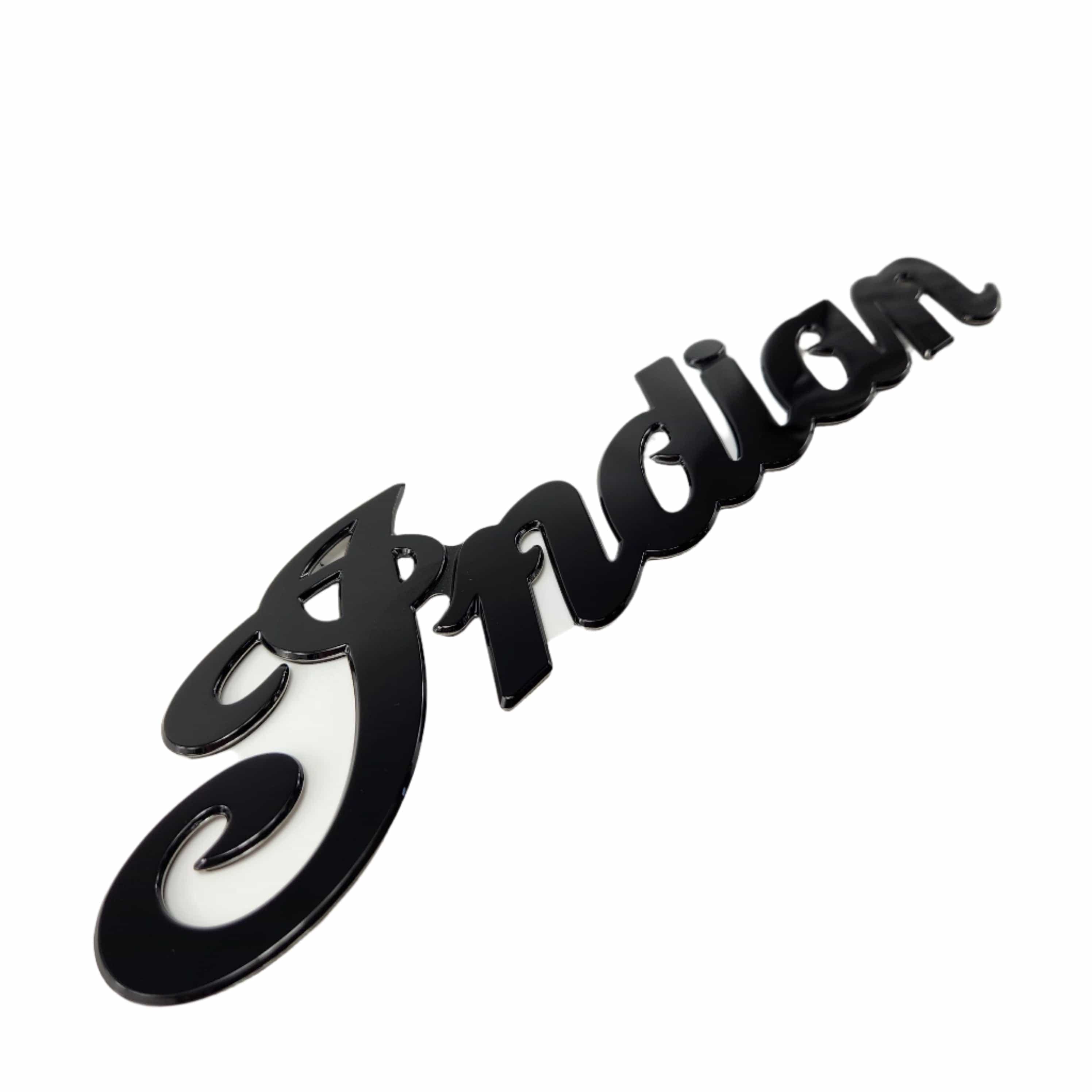 Fuel Tank Badge, Right Hand Black by Polaris Witchdoctors