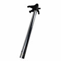 A shiny metallic K-Fork Tube Inner LH 43Mm by Polaris with a black clamp at the top, featuring a polished finish and isolated on a white background.