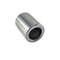 The Wheel Bearing Spacer Rear Right Side by Polaris is a cylindrical metal bushing with a hollow center, shown on a white background. Ideal as an OEM replacement for worn Victory motorcycle parts.