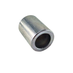 The Wheel Bearing Spacer Rear Right Side by Polaris is a cylindrical metal bushing with a hollow center, shown on a white background. Ideal as an OEM replacement for worn Victory motorcycle parts.