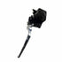 A close-up of the Master Cylinder Front Black Non Adjustable Black by Polaris, a metal and black motorcycle brake lever assembly with master cylinder, isolated on white background. Perfect OEM replacement for Victory or Polaris motorcycles.
