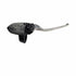 A Master Cylinder Front Black Non Adjustable Black by Polaris with a silver brake lever and OEM Victory warning label on the reservoir, displayed against a white background.