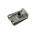 The C-Clip M6 by Polaris is a metal cage nut with a central threaded hole and two side clips for secure mounting, commonly used in OEM Indian motorcycle assemblies. Displayed on a plain white background.