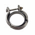 The Clamp-V Band by Polaris, featuring a bolt and nut fastener, is shown against a white background—ideal for securing pipes or tubing in Polaris parts or Indian motorcycle exhaust systems.