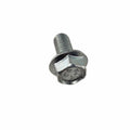 A close-up of a Polaris Screw—a silver hex bolt with a partially threaded shank and built-in washer—designed for OEM Victory Polaris parts, shown against a white background.