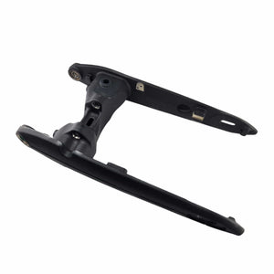 A black metal swing arm assembly with bearings (incl. 4,5,10,11), crafted by Polaris and styled for Victory motorcycles—delivers OEM-level precision for motorcycle enthusiasts.