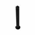 A black cylindrical metal Hinge Pin by Can-Am with a pointed tip and flat base, shown upright against a white background—ideal as a high-quality Can-Am ATV accessory or replacement OEM part.