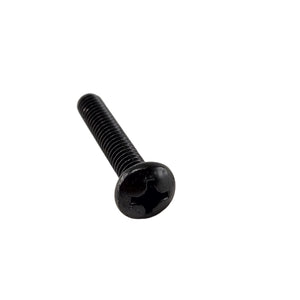 A single black Screw, Phphd by Polaris with a round Phillips head and threaded shaft, commonly used as an OEM part for Victory motorcycles, shown against a plain white background.