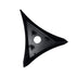 Cheese Wedge Left Side Flat Black by Witchdoctors