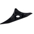 Cheese Wedge Left Side Flat Black by Witchdoctors