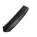 The Saddlebag Hinge Assembly Left Side Flat Black by Polaris is an OEM Victory motorcycle part, used for saddlebag hinge repairs, shown here in black plastic with VICTORY embossed on its surface against a white background.