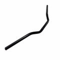 Handlebar Std Black by Polaris—black handlebar with a riser and swept-back design, reminiscent of Indian motorcycle OEM parts, shown on a white background.