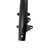 The Assembly Fork Leg LH FBlack by Polaris is a black cylindrical metal bracket with four mounting holes, designed as an OEM part for Indian motorcycles and shown isolated on a white background.