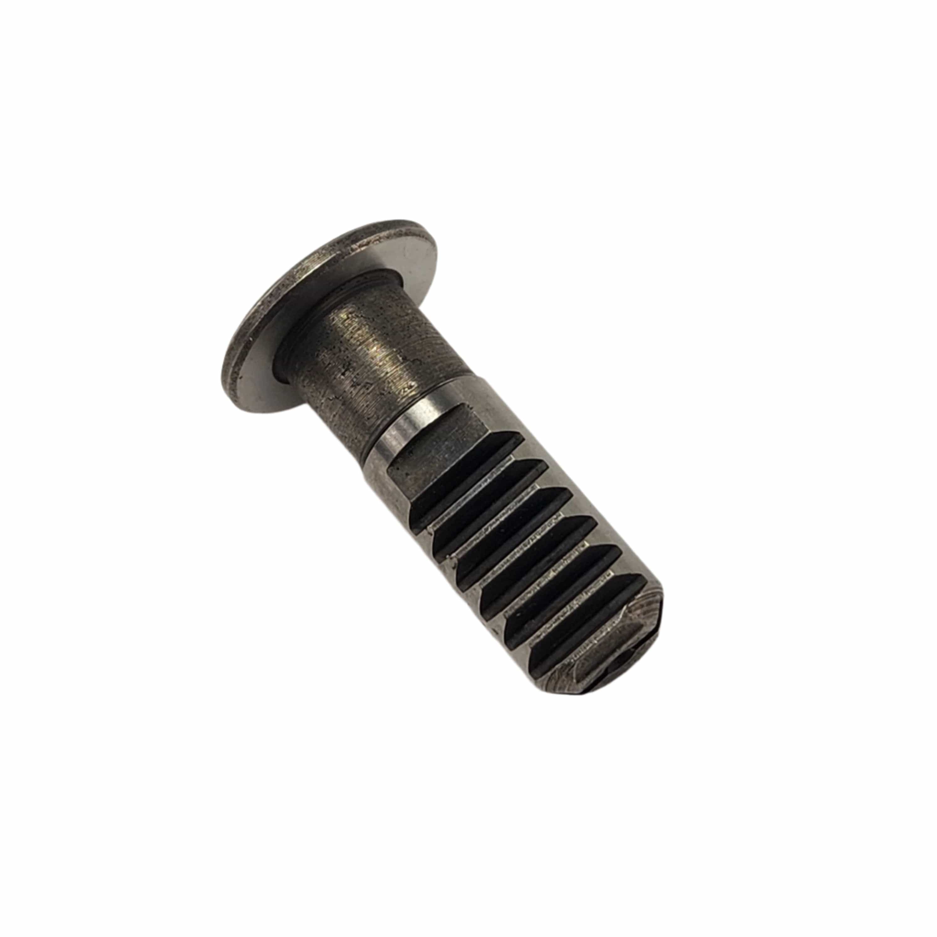 The Clutch Shaft Lifter Rack by Polaris is a metal pin with a flat, circular head and grooved, slotted shaft, commonly used in OEM Victory Polaris and other Victory motorcycle parts. Shown isolated on a white background.