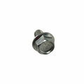 A silver Screw by Polaris with a built-in washer, shown at an angle against a white background; bolt head markings are visible—perfect as OEM Victory Polaris replacement parts.