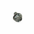 A silver Screw by Polaris with a built-in washer, shown at an angle against a white background; bolt head markings are visible—perfect as OEM Victory Polaris replacement parts.
