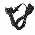A black wired Control Lever Winch by CF Moto with OUT/IN buttons, attached to a long coiled cable secured with a white twist tie. OEM part #7030-150770, designed for CF-Moto UTV models.