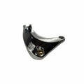 The Support, Footpeg, LH by Polaris is a sturdy, metallic triangular footpeg with a small hole at one end and a large circular opening at the base, designed for reliable support.