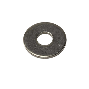 The Washer by Polaris is a smooth metal flat washer with a central hole, perfect for use with Indian motorcycle OEM parts, shown isolated on a white background.