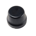 The Cap-Hub, Dust, Blank by Polaris is a small, round black cap with smooth edges—perfect as a replacement for Polaris UTV and other off-road OEM parts.