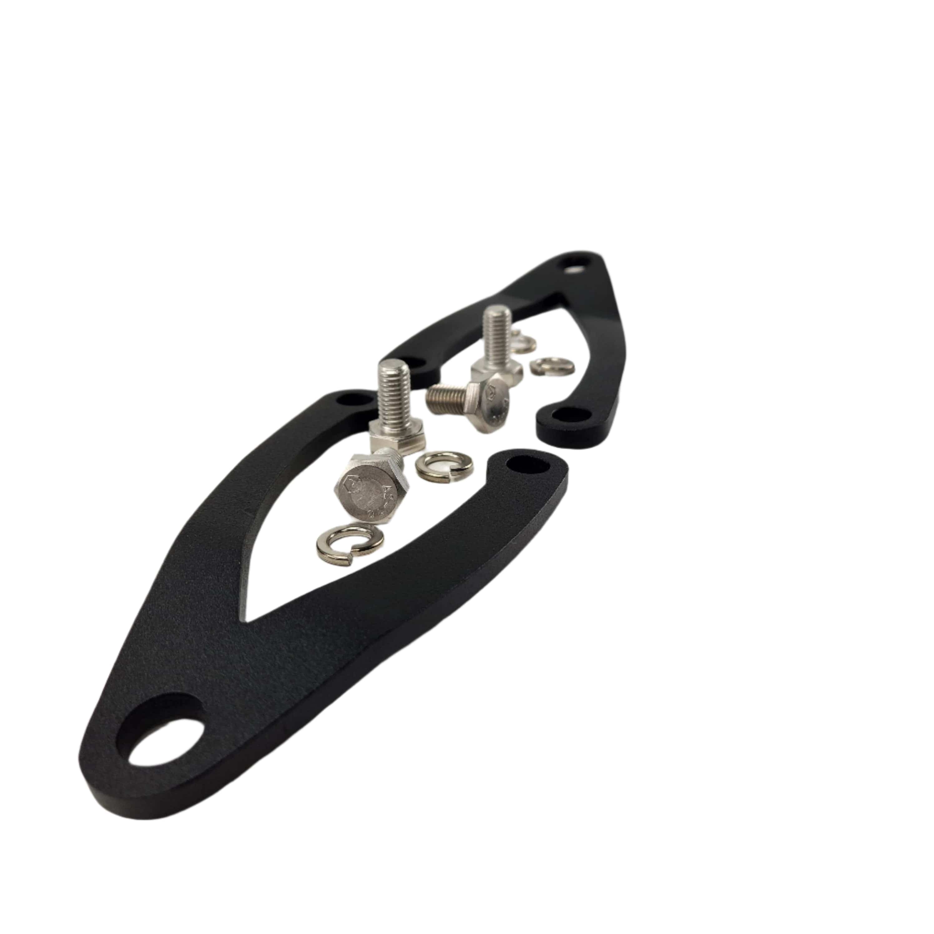 HTTMT Skull Foot Peg Mount For Harley 1.5" Engine Guard – Black Crash Bar Highway Pegs