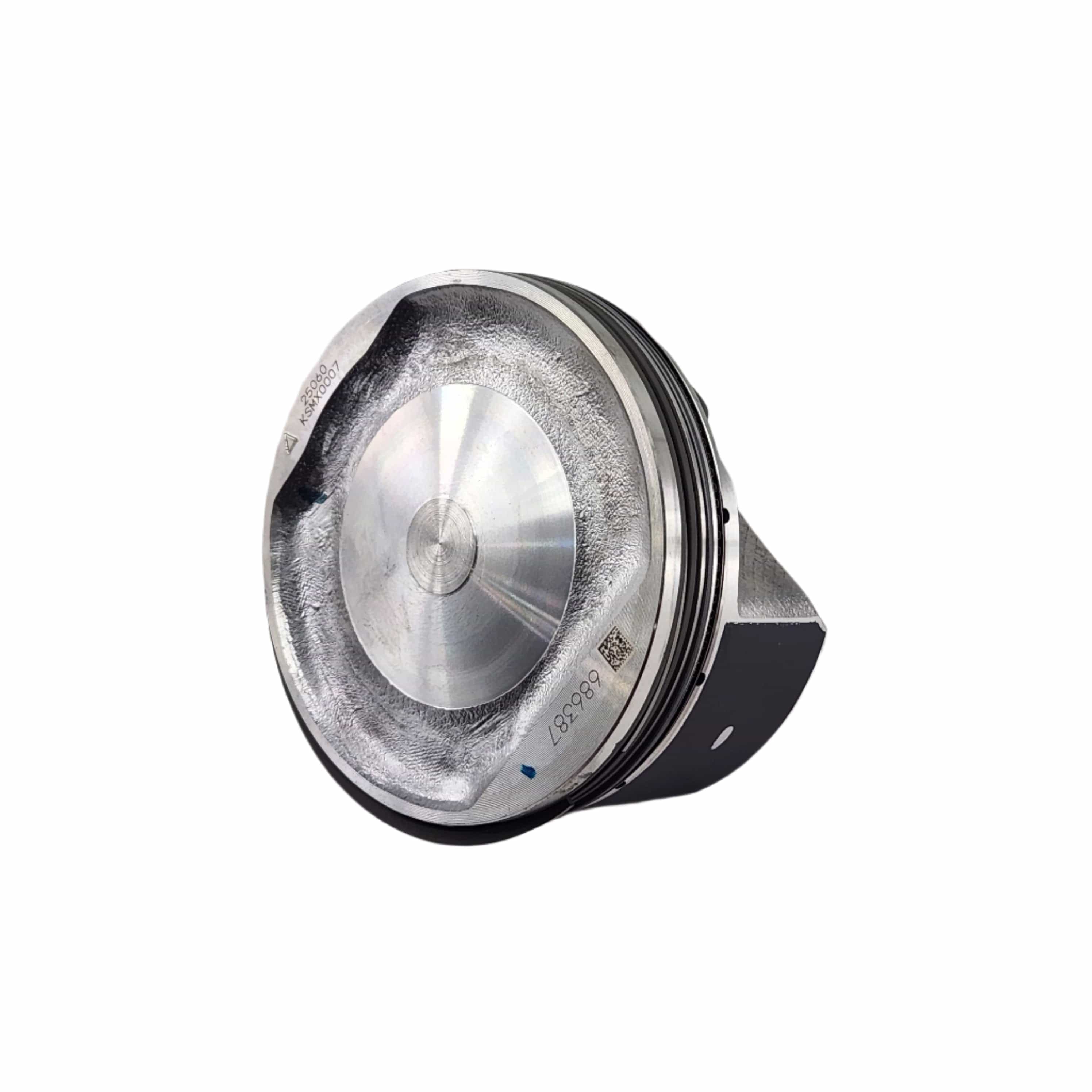 The Piston Assy by Can-Am features a metallic, circular top with grooved edges, shown on a white background—an ideal OEM replacement for anyone seeking high-quality Can-Am engine parts.