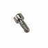 A close-up of a single Screw by Polaris, featuring a silver round, flat head and partially threaded shaft, set against a white background—ideal as an OEM part for your Victory motorcycle from Witchdoctors.
