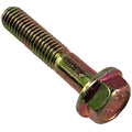 A close-up of the Can-Am Hex. Flange Screw M8 X 40, featuring a flanged hex head and threading along most of its shaft, commonly used in UTV and Can-Am OEM parts, displayed on a white background.