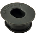 The Rubbermount by Can-Am is a black rubber grommet with an oval center hole and BRP 707 602102 embossed on top, perfect as a replacement for select OEM Can-Am ATV or SXS parts.