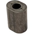 A close-up of the Spacer by Can-Am, a small cylindrical metal piece with an oval cross-section and central hole, commonly found in OEM Can-Am parts.