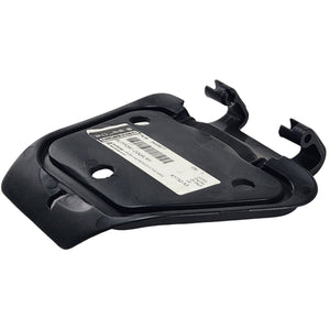 A black plastic Support-Door RH by Polaris, featuring two round holes, two clips on one end, labeling, and a barcode, lies on a white background—an authentic Indian motorcycle part from OEM Indian Polaris.
