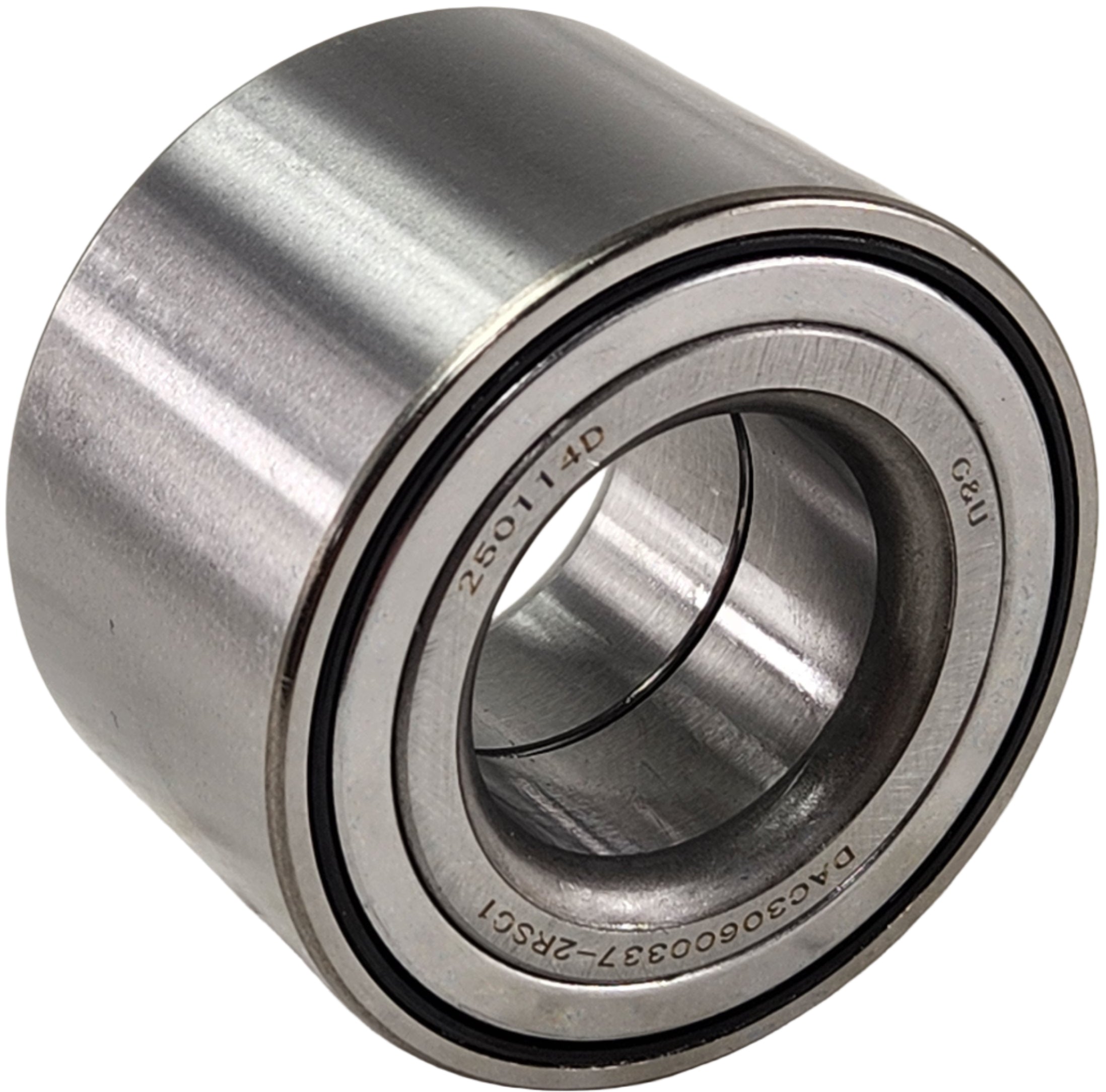 A close-up of the cylindrical Hubbearing by CF Moto, featuring smooth surfaces and engraved numbers on its outer ring—perfect as an OEM part or accessory for CF Moto ATVs and off-road vehicles.