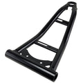 The Front Rh Lower Swing Arm by CF Moto is a black metal part with cylindrical and flat sections, shown on a white background. Perfect for CF-Moto Off Road OEM and UTV replacement.