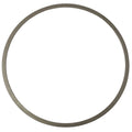 A thin metallic Seat Judder Spring by Polaris, resembling an OEM part, forms a perfect circle on a white background.