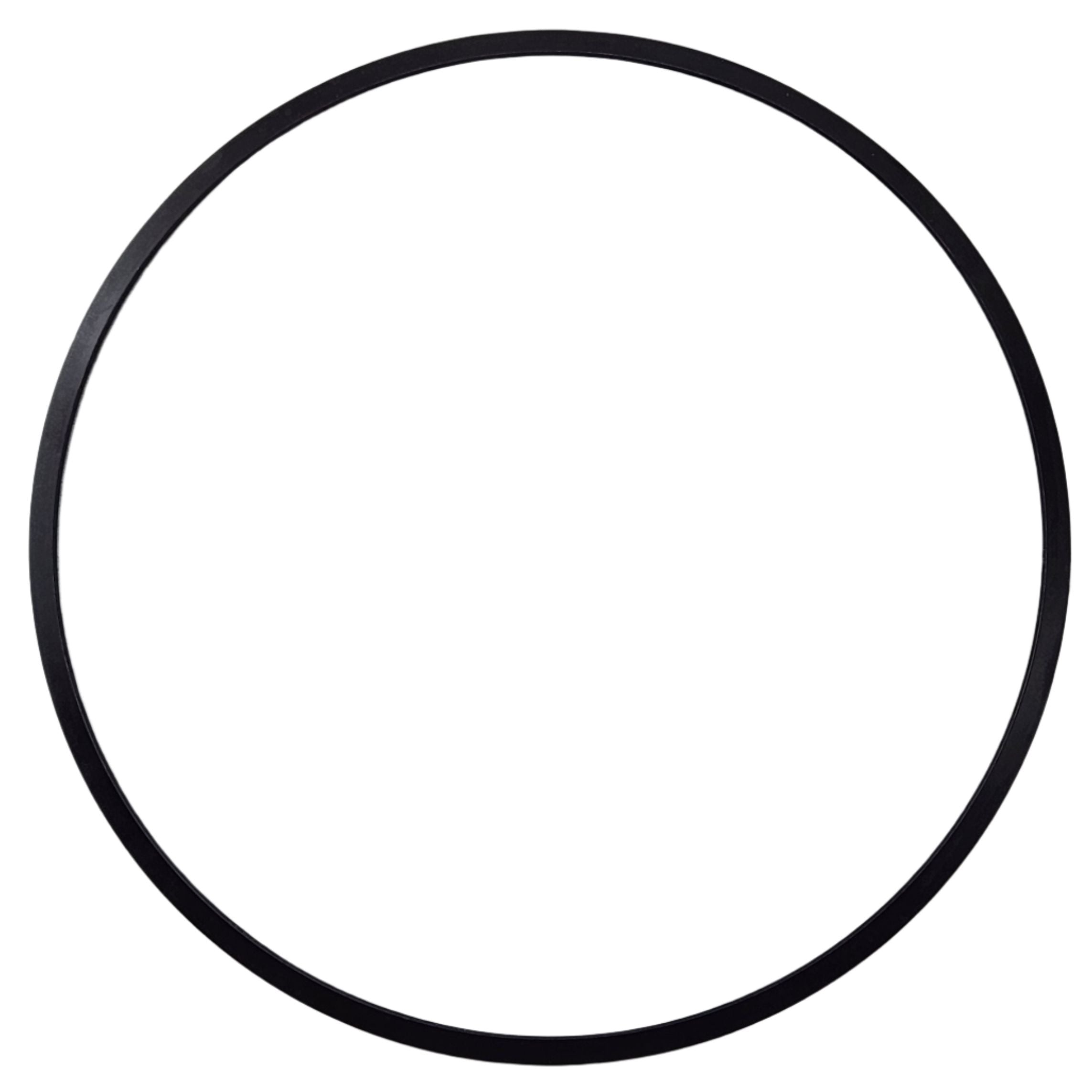 A simple, thin black circle on a white background, evoking the minimalist style of Polaris’s Clutch Judder Spring design.