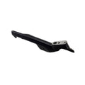 A black Handle-Pass Ts RH by Polaris, designed for Indian motorcycles, is displayed on a white background. The angled view highlights both mounting holes and the elongated guide—perfect for Polaris quality part seekers.