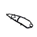 The Bracket-Alignment Bodywork Ecoat by Polaris is a black and silver OEM part with multiple holes and attachment points, shown isolated on a white background.
