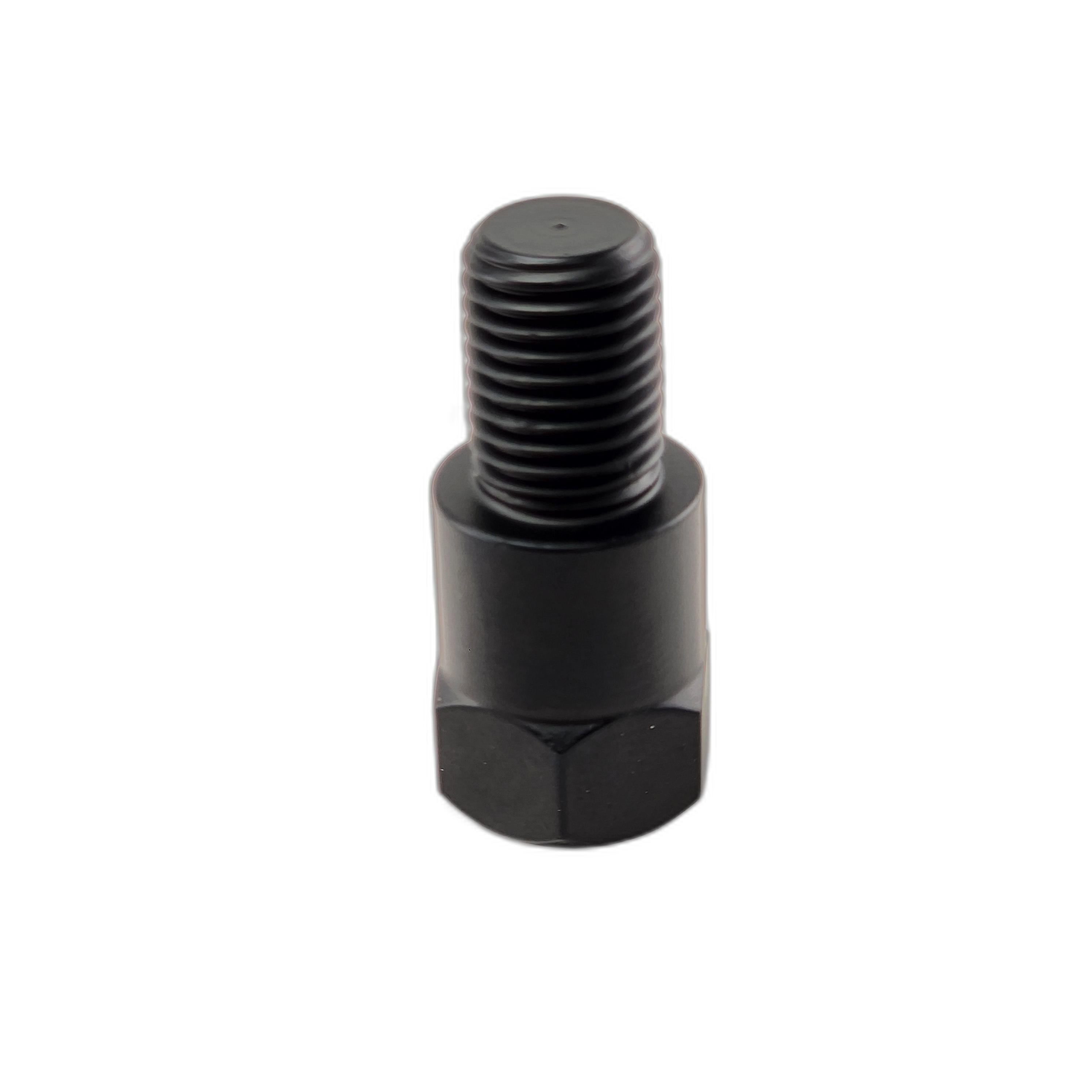 A flat black metal Nut Post Mirror from Polaris, shown upright on a white background—an ideal OEM component for Indian Polaris motorcycle parts.