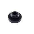 The Rubber Seat by CF Moto is a small, round black grommet with a central hole, shown on a white background. Compatible with CF-Moto UTV parts. OEM 9060-131007-1000.