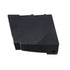 The Saddlebag Organizer Tray by Disruptive Misfit Solutions is a black, rectangular plastic cover with a textured surface, small hole on one edge, and top notches—perfect for Victory Cross Country motorcycle storage.